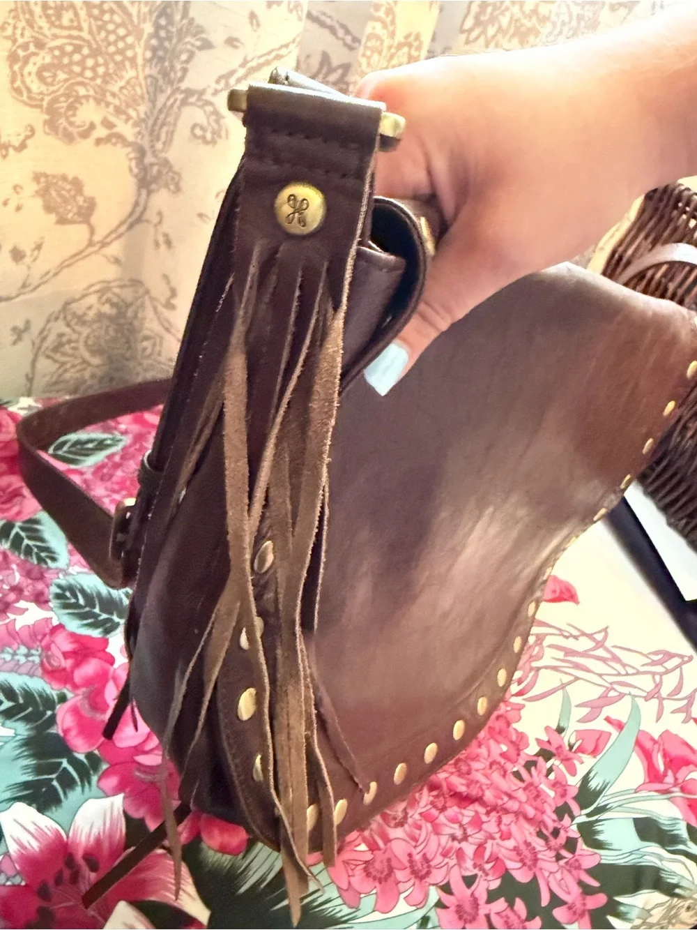HOBO Maverick Studded Saddle Bag